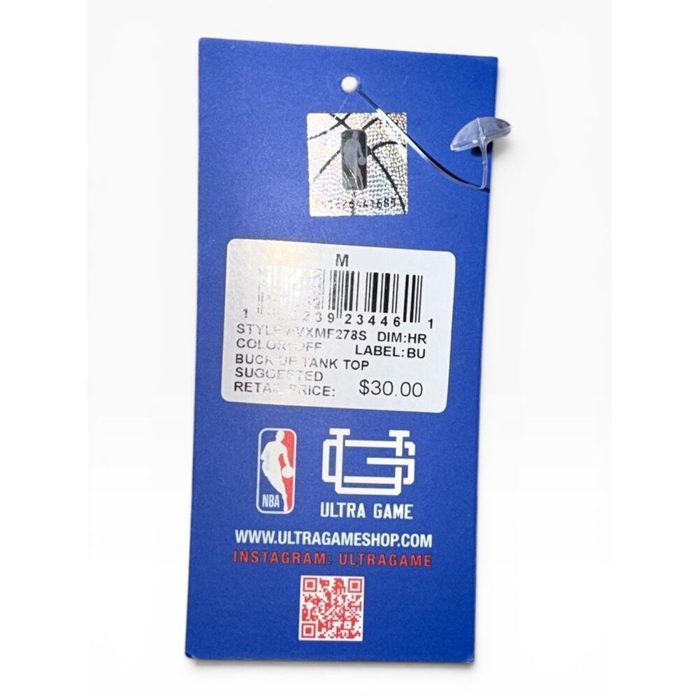 Houston Rockets Jersey Mens Medium Stitched NBA Ultra Game Basketball Beige - Picture 9 of 9